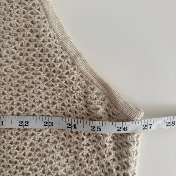 Abercrombie Fitch Womens Beige Knit Tank Top XXL Cotton Viscose Sleeveless - Picture 7 of 8